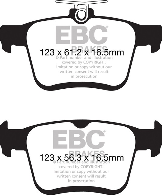 EBC Yellowstuff Sportbremsbeläge Vorderachse DP42087R für Audi A8