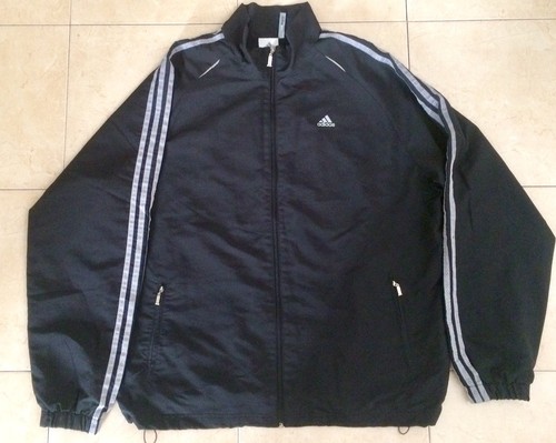 adidas climacool clima365 mens black jacket 2xl stripes wind