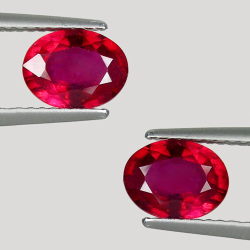 3.50 ct DAZZLING LUSTROUS PINKISH RED 100% NATURAL RUBY AFRICA 3468 BB - Picture 1 of 2