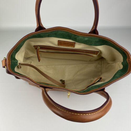 Dooney Bourke Brown Amelie Tote Florentine Vacchetta Leather Tote Shoulder Bag - Picture 10 of 15