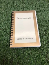 Vintage 1995-97 Michael Stevens 12 Months Spiral Mini Planner  6”x4”clean