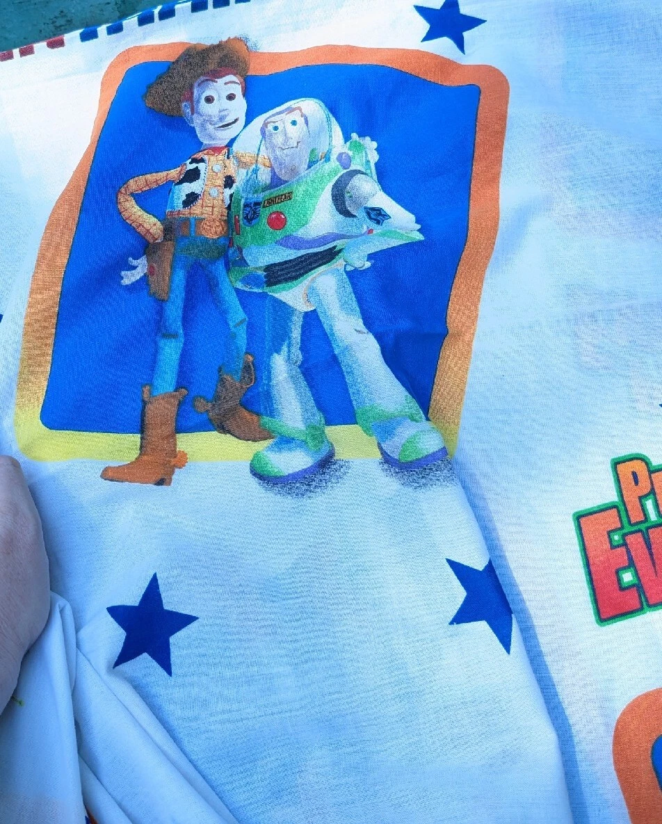 Toy Story Twin Flat Sheet Disney Pixar Protecting Toys Everywhere Movie Bedding