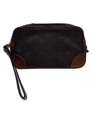 #ad #ad LOUIS VUITTON Clutch Bag Marly Dragon PM Monogram Canvas Brown PVC Used