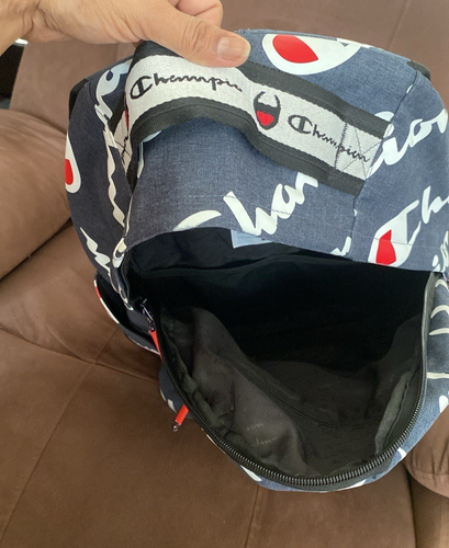 Champion Navy Backpack with Red Accents - Picture 9 of 12