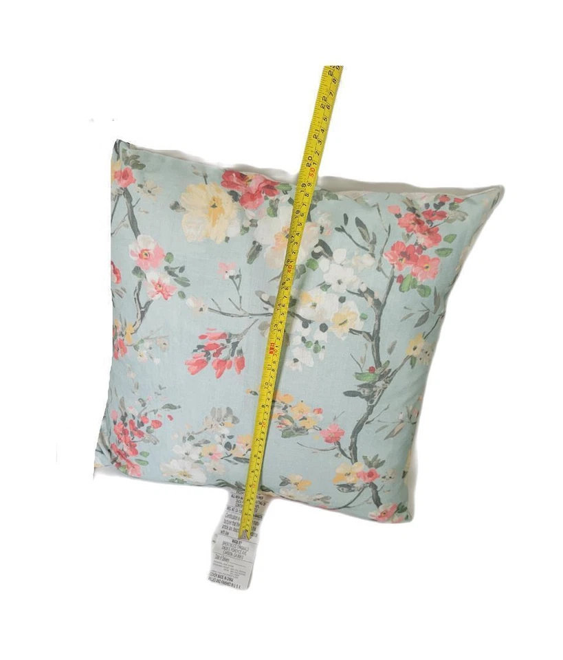 Una almohada de pluma de pato de 18" x 18" estampado floral de Brentwood Originals NUEVA Foto 3 de 4