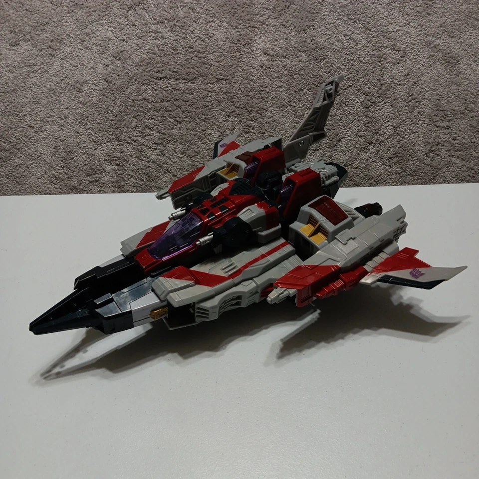 Transformers Cybertron Supreme Class Starscream Figure NEAR-COMPLETE - Image 3 of 4