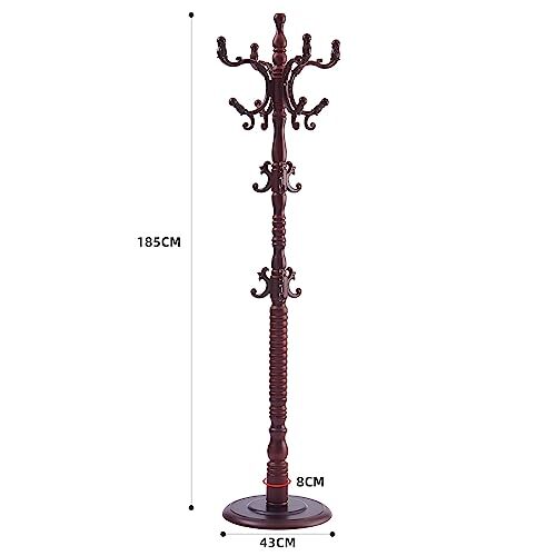 Wood Coat Rack Freestanding, Wooden Entryway Tree Coat Rack Stand Coat Hanger - Bild 7 von 7