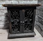 13" Mini Wood Curio Cabinet Display Curiosities Oddities Potions Halloween Prop