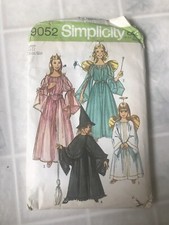 SIMPLICITY pattern 9052 Girls sz Medium 6-8 vintage costume Angel Princess