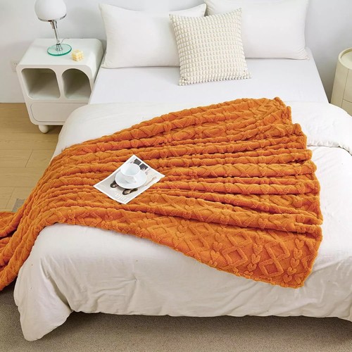Fleece Blanket Queen Size - Plush Cozy Boho Fall Decor Throw Blanket for Couch, - Picture 3 of 4