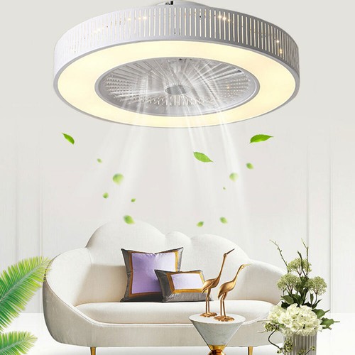 Elegant Crystal Ceiling Fan Light LED Chandelier Pendant Hanging Lamp Fixture - Picture 79 of 130