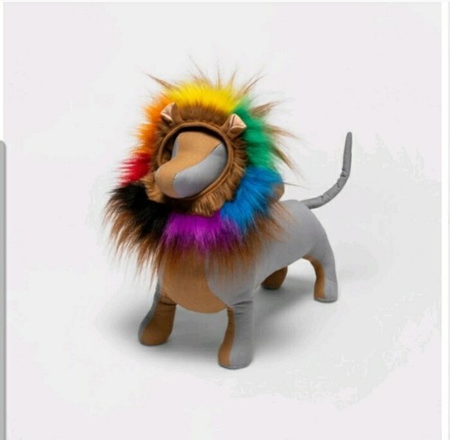LARGE/ EXTRA LARGE #Takepride Lion Rainbow Headwear Pride Cat Dog Costume - Picture 2 of 7