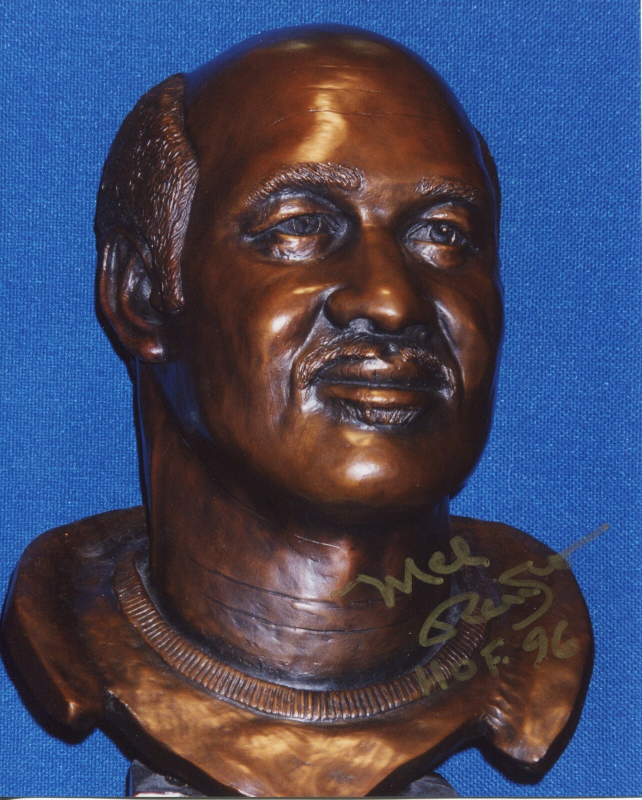 MEL RENFRO Dallas Cowboys signed 8x10 HOF Bust photo (c) COA 1 o MEL RENFRO Dallas Cowboys signed 8x10 HOF Bust photo (c) COA 1 o