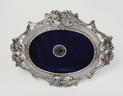 Vintage Elias Fine 1883 Sterling Pewter Oval Photo Picture