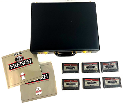 Berlitz Think & Talk French Tape Cassettes Complete + Custom Attaché Briefcase