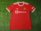 Manchester United 2021-2022 Football Shirt Jersey Home Adidas Original Size L