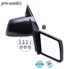 For 1988-1999 Chevy GMC Pickup Truck Manual Side Mirrors Pair Set Left + Right