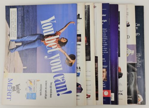 9x Mixed Lot Time Magazine Issues From 1993 1990's Vintage Advertisements Ads - Imagen 2 de 22