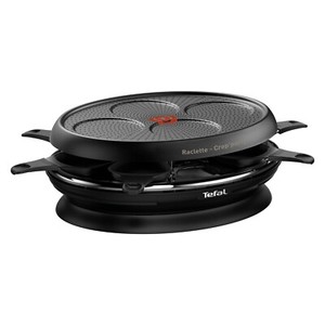 Tefal 'Inn Raclette 1050W 8 Pfännchen-Raclettegrill - Schwarz (RE3208)