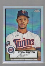 BYRON BUXTON 2021 TOPPS CHROME PLATINUM ANNIVERSARY REFRACTOR CARD #291