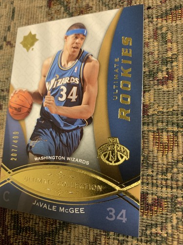 2008-09 ultimate collection #89 Javale Mcgee RC Rookie Card #’d /499 MINT Lakers - Picture 3 of 5