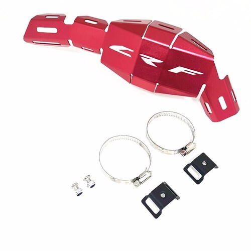RED POWER BOMB Exhaust Heat Shield Cover Guard For HONDA CRF300L 2021-2024 - Picture 2 of 5