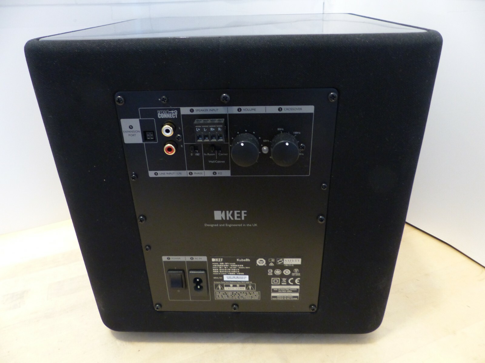 KEF Kube 8 Kube8b Powered Subwoofer Black Each for sale online KEF Kube 8 Kube8b Powered Subwoofer Black Each for sale online