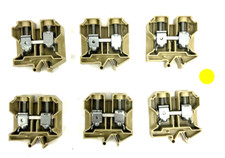 WEIDMULLER SAK 35/35 TERMINAL BLOCK SAK SERIES 35MM 125 AMP 750V LOT OF 6