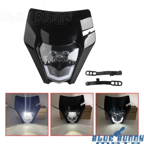 3-Color Shell Front Headlight w/High/Low Beam DRL For 690 SMC R 250 XC-W 300 EXC - Picture 13 of 15
