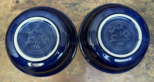 Fiesta (set of 2) Cobalt Blue Cereal/Fruit/Coupe Bowl 6.75" - Picture 3 of 7