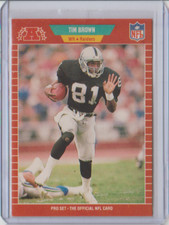 1989 Pro Set Rookie Card #183 Tim Brown Los Angeles Raiders
