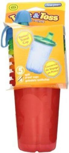 The First Years Take & Toss Tazze Sippy a prova di fuoriuscita, 10 once, 4 pezzi - Foto 2 di 21