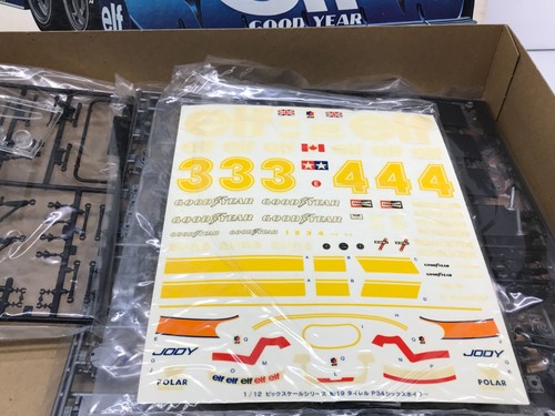 TAMIYA BS1221 TYRRELL P34 6 WHEELER F1 #3 SCHECKTER -1:12- UNBUILT KIT IN BOX - Imagen 5 de 13