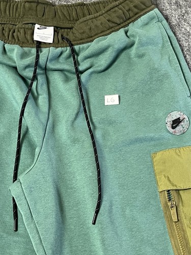 Nike Sweatpants Women’s Large Track Utility Sweat Yoga Joggers Sporty Cargo