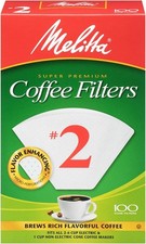 600 Melitta #2 Cone Coffee Filters, Unbleached Natural, 100 Count (Pack of 6)