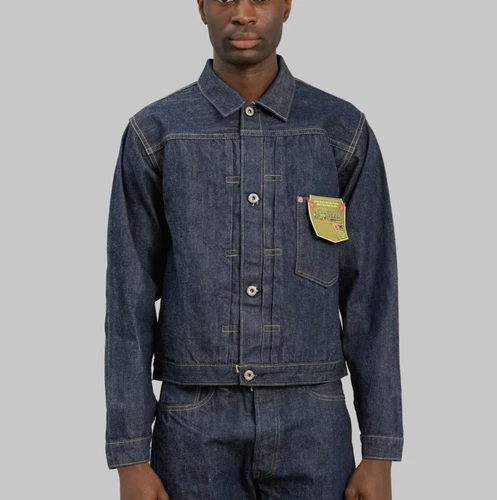 Buzz Rickson's WWII Selvedge Denim Blouse T-Back BR16041T Size 46 - product listing photo