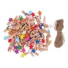  150 Stück Wäscheklammern aus Holz: Wäscheklammern, Wäscheklammern mit starkem