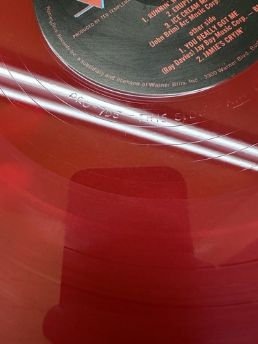VAN HALEN Runnin’ With The Devil 1978 RED VINYL PROMO 12" EP Rare AUTHENTIC COPY - Picture 18 of 21