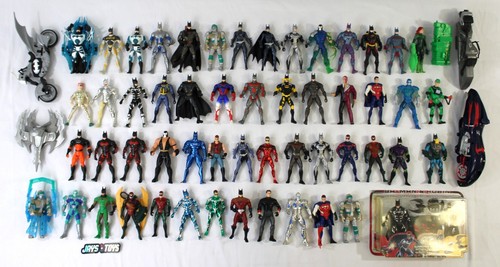 Big Lot of 55 Batman Forever / Batman & Robin Figures Kenner