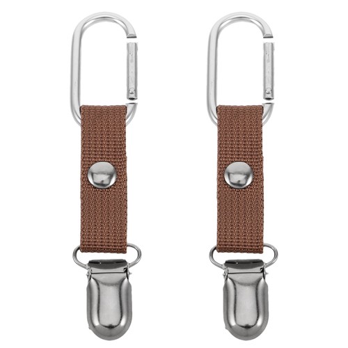 2 Pcs Carabiner Hat Clip Travel Backpack Clips Baseball Cap Holder Keeper - 第 1/12 張圖片