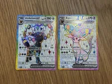 Umbreon 176 & Espeon 175 - Prismatic Evolutions Premium Figure Collection Promos