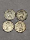 Canadian 80% Silver Dime Coin Lot Of 4