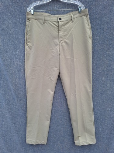 Banana Republic Pants Mens 36X30 Beige Tapered Leg Zipper Pockets Lightweight - Picture 1 of 10