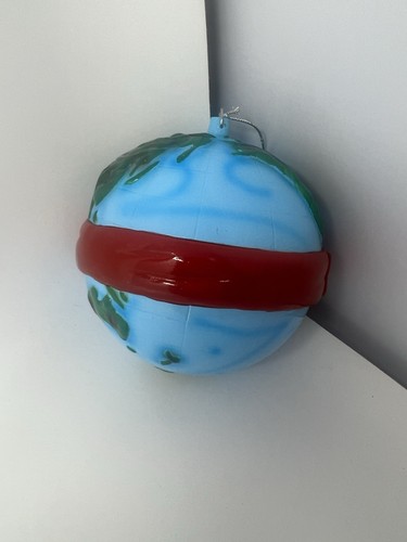 Coca Cola Coca Cola Grande Ornamento Globo Mondo Diametro 5" Natale Usato in Ottime Condizioni - Foto 4 di 7