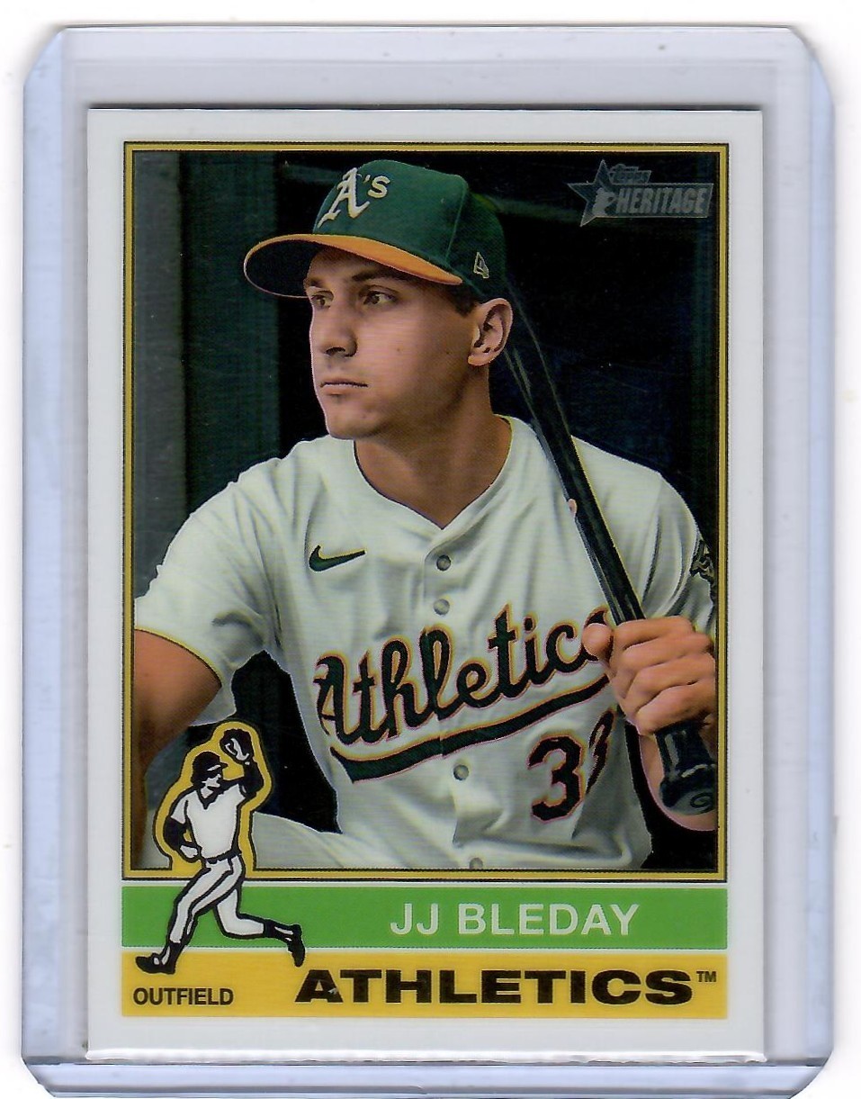 2025 Topps Heritage Chrome JJ Bleday High Number SP #421 Athletics