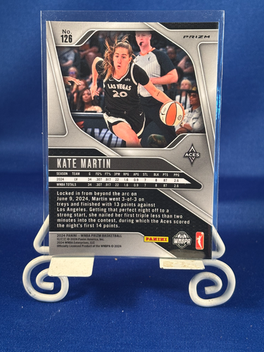 Kate Martin - 2024 Panini WNBA Prizm RC Silver Prizm #126 - Aces/Valkyries - Bild 2 von 2