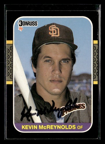 1987 Donruss #451 Kevin McReynolds - Autogramm