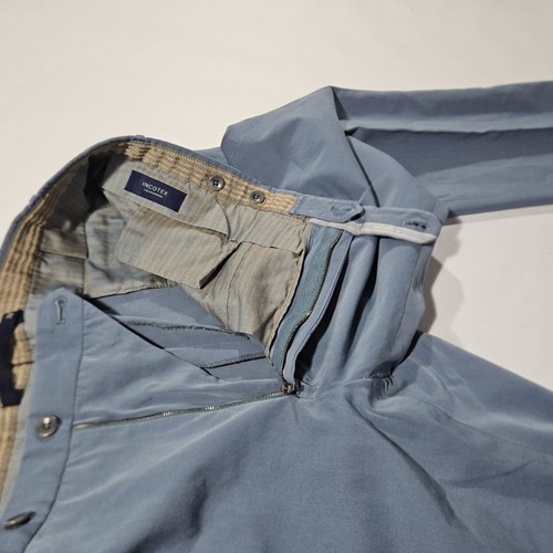 Pantalones Chinos Incotex Polvo Azul Algodón Cambiante 38 Hechos en Portugal - Imagen 3 de 5