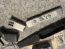 MINOX C chrome spy camera w flash, chain & cases - 16mm film meter excellent