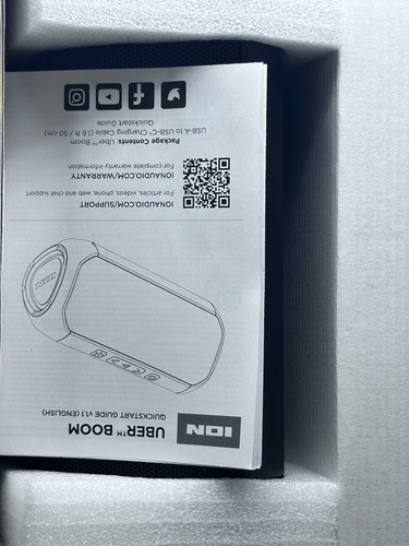 Ion Audio Uber Boom - Water resistant Portable Bluetooth Speaker with Party - Picture 10 of 12